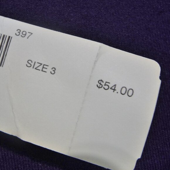 CHICO'S SIZE 3 PURPLE SWEATER (SIZE 16) - Picture 7 of 8